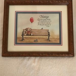 Blessings / Teddy Bear Nursery Frame